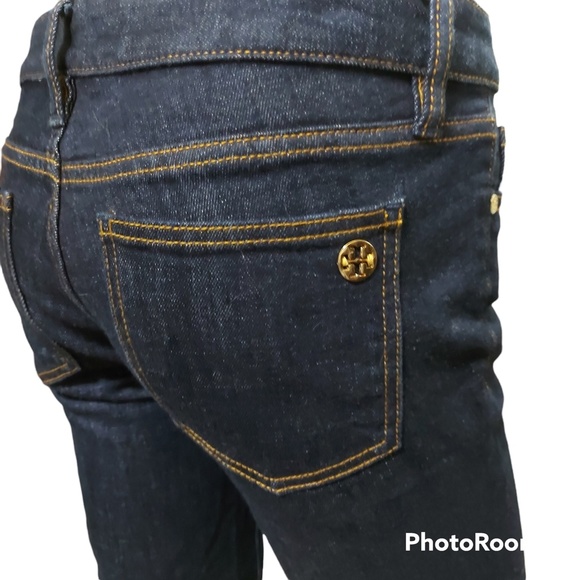 TORY BURCH | Denim Dark Blue Super Skinny Jeans Size 26 - Picture 4 of 8